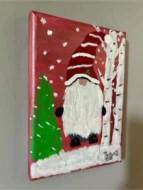 One Of A Kind Original Gnome Birch Winter Snow I’ll Be Gnome For Christmas Decor